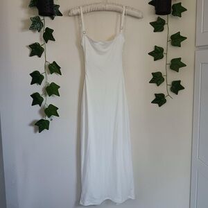 Elegant White Midi Dress